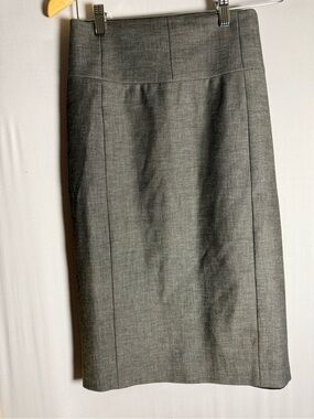 Express Gray Pencil Skirt - Tailored Office Staple